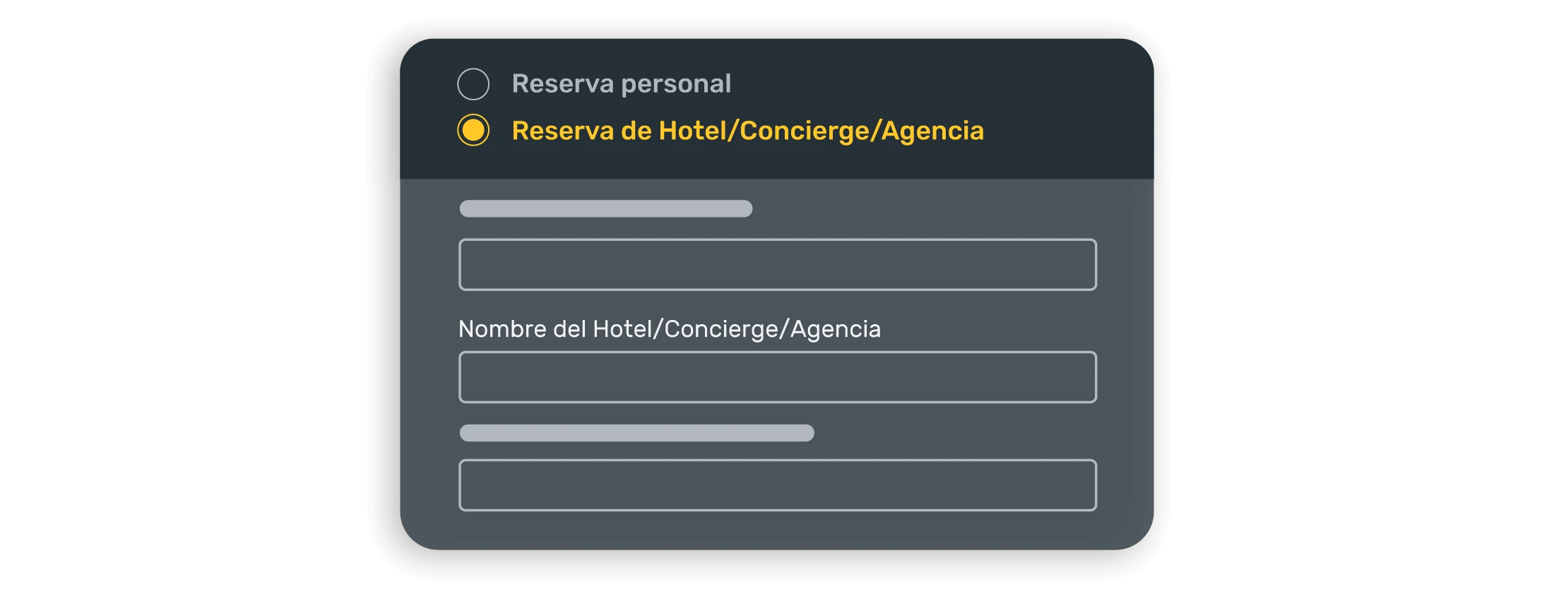 Motor de reservas para concierges