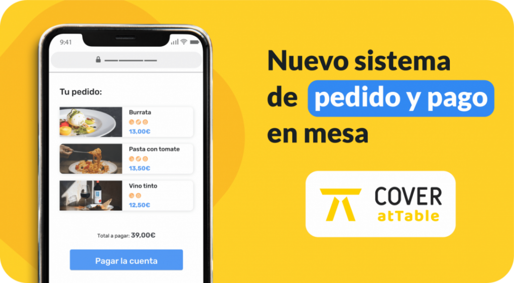 Sistema de pedido y pago desde la mesa