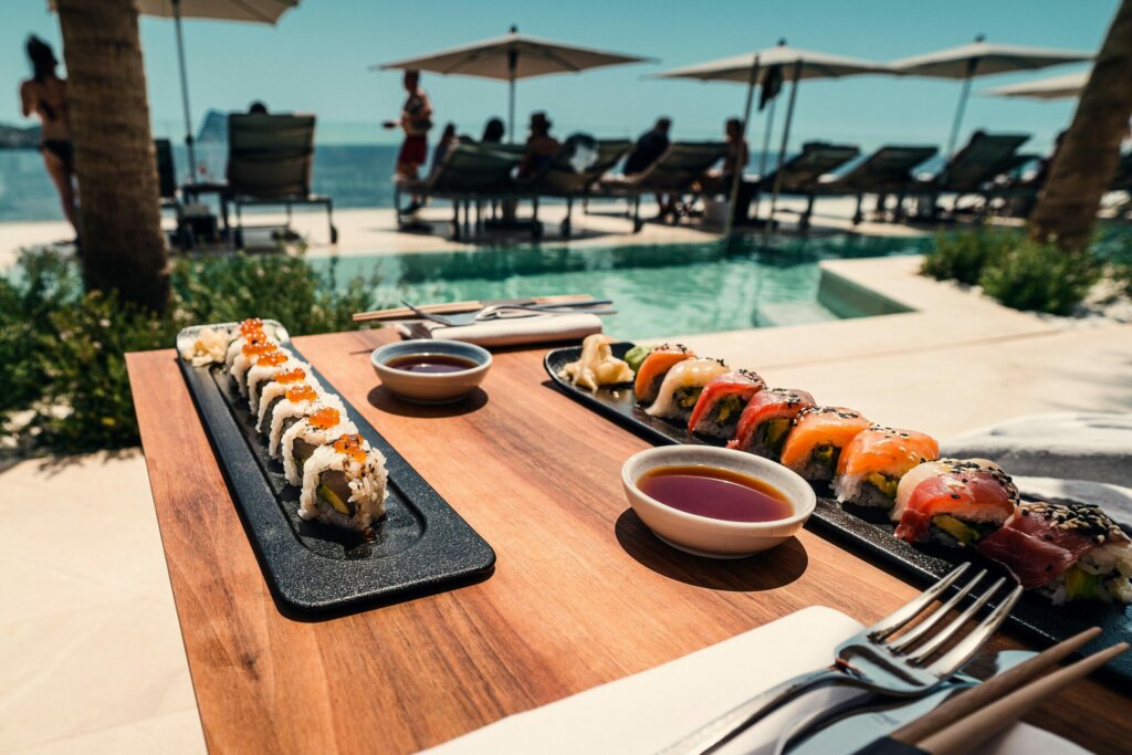 Deportes de playa en restaurantes